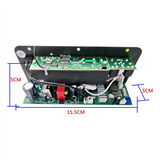 Bluetooth Amplifier Board Hifi Bass Amplifier Subwoofer Audio Karaoke Amplifier Board Speaker Motherboard Easy Install (EU Plug)