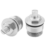 41MM Motorcycle Front Shock Absorber Screw Fork Cover Cap Preload Adjusters Bolts for Honda CB400(Silver)