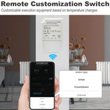 Tuya Smart WiFi Switch Module 20A Temperature and Humidity Controller Switch Module Energy Monitoring Work with Alexa Google