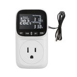 240V 10A Temperature Controller Socket Digital Display Smart Thermostat Fish Tank Touch Screen Preset Timer Switch Cooling