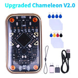 B27B Chameleon V2.0 125Khz 13.56Mhz RFID Smart Chip Reader Emulator+ 16PCS UID/CUID Keychain Cards Decoder Duplicator