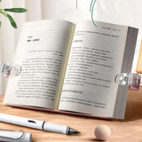 Gifts Adjustable Desktop Reading Rack Tablet Stand with Book Clip Book Stand Solid Color Children's Reading Stand