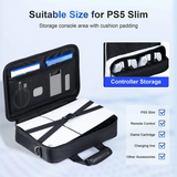Carrying Case For PS5 Slim, Large Capacity Travel Case Storage Bag For PS5 Console,Controller,Headset,Other Accessories