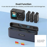 Amagisn Portable Battery Fast Charging Box 3 Ways Fast Charger Box For Gopro Hero 13 Battery Action Camera Accessories
