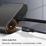 3 in 1 USB 3.0 to HDMI VGA Audio Video Converter Adapter 1080P 4K Dual Screen Display HDMI-Compatible for PC Laptop Projector