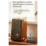 2X Bluetooth Audio Receiver Adapter 5.3 Player U Disk Microphone Amplifier Audio Speaker Converter With Remote Control