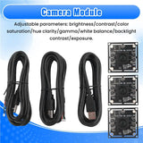 3PCS 100 Degree Camera Module 1MP OV9732 1280X720 USB Free Driver Manual Focus, With 2 Meter Cable For Winxp/7/8/1