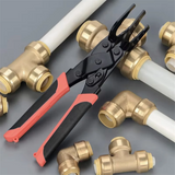 Push-Fit Disconnect Tong Tool for Easily Removing Push-To-Connect Fittings(1/2in, 3/4in, 1in), Multi-Sized Removal Tool