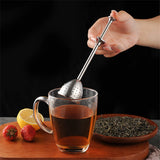 10pcs Long Handle Tea Ball Stainless Steel Tea Infuser for Loose Leaf Tea