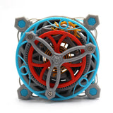 mainspring power device, science museum, children's palace 3D printed tourbillon model, mechanical gear transmission principle