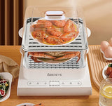 Large Capacity Intelligent Three-Layer Electric Steamer for Household Use Features Intelligent Reservation Prevent Dry Burning
