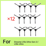 For Dreame L10s Ultra Gen 2/L30s Ultra 12 Pcs Side Brush Replacement Parts For Sweeper Accessories