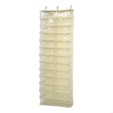 New Multiple Use 26 Pocket Over The Door Hanging Shoe And Sweatshirt Planner Highlighting Clear Pouches Space Saving Wall