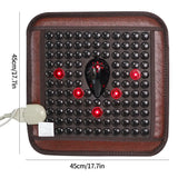 Infrared Heating Photon Mat Tourmaline Jade Cushion Acupoint Massage Massager Mat Square Cushion Relieves Pain 45x45cm