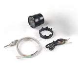 12V Car Modification Exhaust Temperature Gauge 52mm Racing Universal High-speed Stepper Motor Exhaust Temperature Gauge