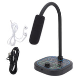 Sound Changer USB Type C Multifunction Handheld Microphone Voice Changer High Device Compatibility 16 Sound Effects for Laptop
