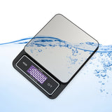 6kg/0.1g 10kg/1g Digital Touch Kitchen Scale Fully Waterproof Stainless Steel Weighing Recharge Scales Baking Measuring Tools