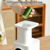 90W Automatic Vegetable Cutter 2 Speed Settings Electric Vegetable Cutter Wide Chute Electric slicer for Potato Slicer Shredder