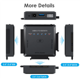 SATA To USB Adapter USB 3.0 To IDE/SATA 3 Cable Converter For 2.5 3.5 HDD SSD Hard Disk Drive Adapter