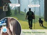 3MP 2K 4G Cellular Trail Camera Photo Traps with 7800mAh Solar Panel GPS Positioning UCon App Settings for Wildlife Security
