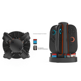 4In1 Charging Dock For Switch 2 Controller Charging Station Card Storage Base With 360° LED Indicators For NS Switch 2
