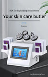 6 In 1 Ultrasonic 80k Laser Fat Cavitation Machine Facial Massager RF Eye Firming EMS Skin Elasticity Elasticity Red Light Thera