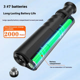 Handheld 200/400 Times Fiber Optic Magnifying Glass/Microscope with SC Connector Ceramic End Face Detector for FTTH Applications