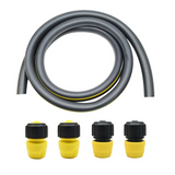 Water Pipe Connectors(2 Pcs) With 3M 3/4 Water Inlet Pipe For Karcher And Gardening Water Stop Hose