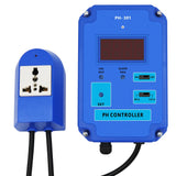 PH Controller Digital pH Meter Water Purity Acidity Detector Electrode HI/LO Alarm Accuracy Tank Aquarium Pool Liquid Monitor