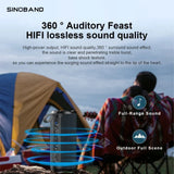 Portable Outdoor Speaker XDOBO 50W BT5.3 IPX7 Waterproof Bass Boost TWS 20H Playtime 5V/2A Type-C