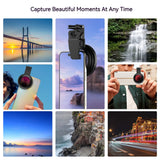 APEXEL 67MM Circular Polarizing CPL Filter Camera Lens Filter for Phone with Metal Cold Shoe Phone Clip Multi NANO Coated Glass