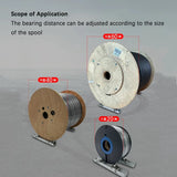 Small Portable Aluminum Alloy Horizontal Flat Track Fiber Optic Cable Leather Wire Cable Retractable Cable Support