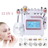 Multifunction Spa Facial Treatment Small Bubble Instrument 7 Colors LED Beauty Mask Oxygen Jet Peel Microdermabrasion Machine