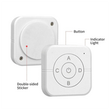 Circular Button 433Mhz Universal Button 5 Keys Mini Wireless Control Switch System Wall Paste