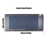 Jade Stone Heating Mat for Back Pain Relief - Infrared Crystal Yoga Mat with Temperature Control, Large Body Massager Pad
