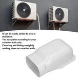 Air Conditioner Tubing Cover PVC 5-10HP Model 431 Wall Protective Line Cover Accessory for Indoor Outdoor with Upper Lower 2pcs