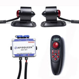 ApisQueen Full Metal 12-16V Underwater Thruster MU7 Set,Total Thrust 22.1lbs,Power On And Work,For Kayaks Inflatable Boats etc