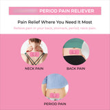 EMS Muscle Stimulation Mini Heating Massager TENS Unit Menstrual Heat Pad Patch Heating Pad for Women Periods Menstrual Cramps