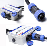 ApisQueen Full Metal 12-16V Underwater Thruster MU7 Set,Total Thrust 22.1lbs,Power On And Work,For Kayaks Inflatable Boats etc