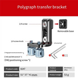 B27B 1/4 Scew Transmission Mounting L Bracket With Cold Shoe Mount For DJI TRANSMISSION TX Holder For DSLR Camera Cage