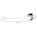 30pcs Heart Shaped Stainless Steel Teaspoons Coffee Spoon
