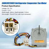 EAU63923603 DC12V Refrigerator Evaporator Fan Motor Assembly Replacement For LG/Kenmore Efficient Cooling Electrical Accessories