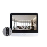 -Wifi Enabled 4.3-Inch LCD Visual Cat' S Eye Peephole Camera Night Vision 1080P Digital Door Detector Home& Outdoor Use