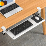 Keyboard Tray Pull Out Slider Track Adjustable Heavy-duty Easy to Install No