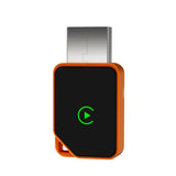 Wireless Orange Car Adapter Mini 2In1 Wired To Wireless Carplay Car Connector Box