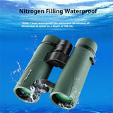 BRESSER ZT10x42 Professional Waterproof Binocular Telescope FMC Coating Low Light Night Vision HD Binoculars for Hunting Camping