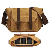 New SLR digital camera bag shoulder crossbody bag outdoor portable canvas mirrorless SLR camera bag