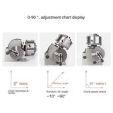 Precision 4 Inch Dividing Head for Milling Machine with 3 Jaw Chuck Semi Universal Rotary Table Metalworking Tool