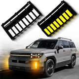 Front Bumper Fog Light Daytime Running Light DRL For Hyundai Santa Fe IX45 2024 2025 Sequential Turn Signal Lamp