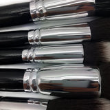 Popular Eco Friendly 15piece Kabuki Black Competitive Professional Makeup Brush Set with Case